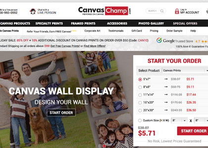 CanvasChamp Promo Codes | Coupons | Offers