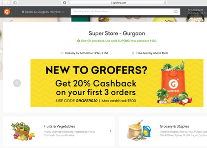 Grofers Promo Codes | Coupons | Offers