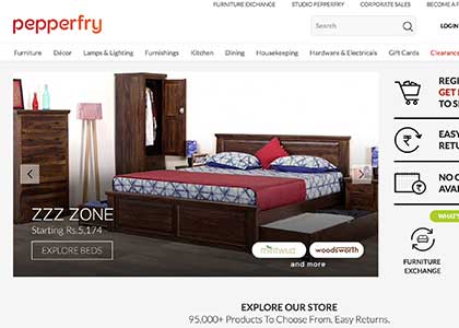 Pepperfry Promo Codes | Coupons | Offers